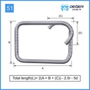 Reinforcement Rebar Shape Code 51